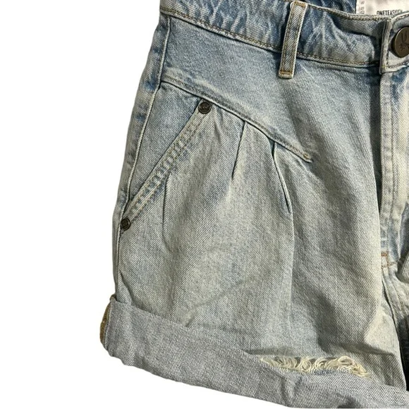 Oneteaspoon KANSAS HIGH-WAIST STREETWALKERS SHORTS - Picture 12 of 15